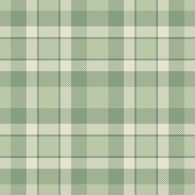 Yumuşak yeşil ekose desenli. Özgeçmiş, giysi ya da ev dekorasyonu için çok yönlü, kusursuz bir tekstil tasarımı. Sıcaklığı, rahatlığı ve kırsal cazibeyi çağrıştırıyor..