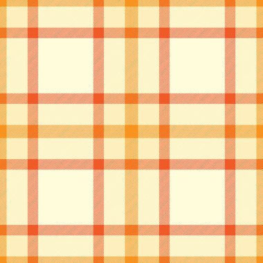 Tertemiz ekose desenli, ılık turuncu ve krem rengi. Tekstil, arkaplan ve grafik tasarım projeleri için klasik doku, konfor ve geleneği öneriyor.