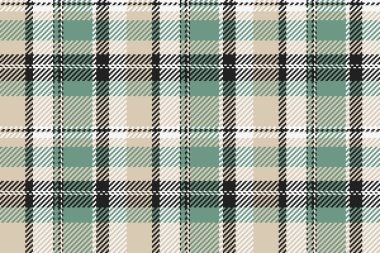 Sönük yeşil ve bej renkli, koyu çizgilerle vurgulanmış zarif bir tartan deseni. Tekstil tasarımı için ideal, arka plan, ya da rahat, rustik temalar için. Çok yönlü doku.