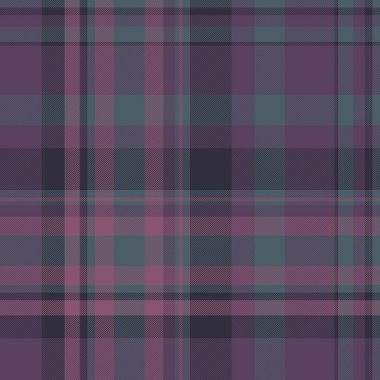 İç çamaşırı tekstil vektör dokusu, New York desenli ekosesiz. Mor ve pastel renk paletinde tartan arkaplanını kontrol et.
