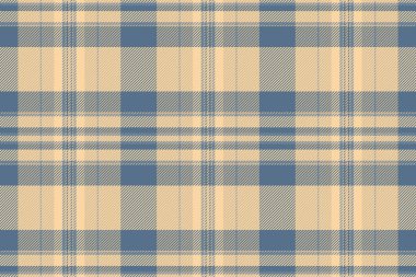 Katlanmış doku tekstil vektörü, asaletsiz kumaş arkaplan. Dekorasyon ekoseli desen kontrol ışık ve turuncu renk paleti.