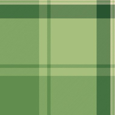 Arka plan kumaş taşıyıcısı, gençlik desenli kusursuz tekstil. Olay ekoseli kumaş dokusunu yeşil ve açık renk paletinde kontrol et.