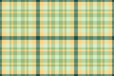 Koleksiyon kitabı kumaş vektör deseni, Fransa 'nın kusursuz dokusu tartan. 1940 'lar arka plan tekstil ekoseli yeşil ve kehribar renk paletini kontrol eder.