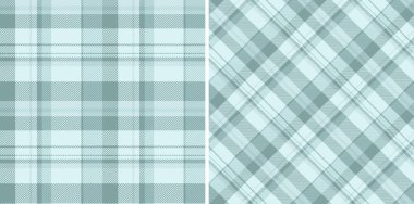 Kumaş tekstil kontrollü ekoseli kumaşın tartan arka plan vektörü. Geniş şebeke kağıdının gökyüzü renklerini ayarla.