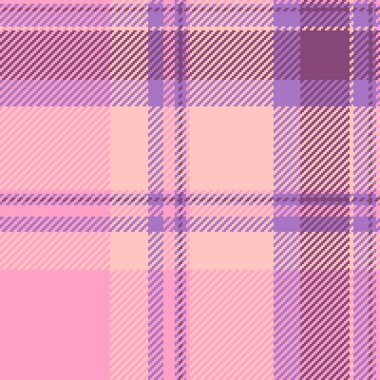 Detaylı pembe ve mor ekose desenli. Moda, tekstil ya da arka plan kullanımı için harika. Yumuşak, klasik ve çok yönlü bir görsel oluşturur.
