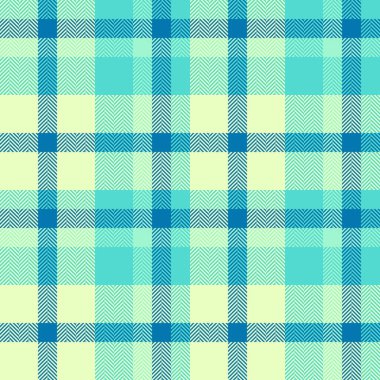 Oduncu desenli ekose vektör, Fransa tekstil geçmişi. Festival tartan dokusu ışık ve gök mavisi palette pürüzsüz kumaş.