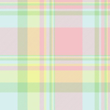 Noel kartı kumaşı pürüzsüz, kadın modası model vektörü. Endüstriyel tekstil ekose açık renk ve limon rengi paleti denetimi.