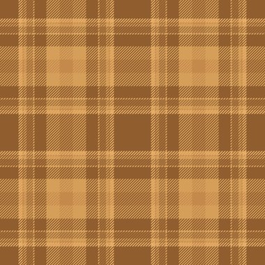 Kültürel arka plan tekstil kusursuz, nostaljik vektör kumaş ekoseli. Turuncu renk paletinde basit desen tartan dokusunu kontrol et.
