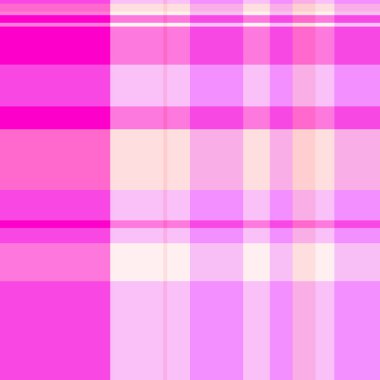 Tekrarlanan tekstil kontrolü, ekosesiz ekoseli vektör üretimi. Banyo arkaplan dokusu açık ve pembe renk paletinde tartan kumaş.