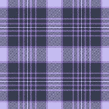 Olay dokusu kontrolü, moda desenli kumaş. Mavi ve çivit renk paletinde ekosesiz ekose vektör perakendecisi.