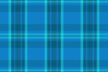 Yatak desenli arka plan dokusu, yorgan desensiz kumaş. Pijama ekose vektör tekstil denetimi cyan ve parlak renk paleti.