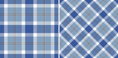 Tartan dokusunun arkaplan dokusunu desenli tekstil vektör ekoseli ile kontrol et. Şık renklerde ayarlanmış. Canlı bir görünüş için renkli moda seçimleri.