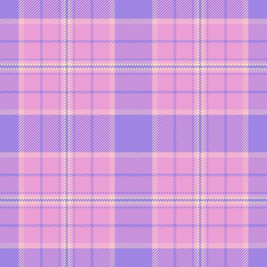 Arkaplan dokusu ekoseli, kusursuz vektör arkaplanı. Yorgan kumaş tartan desen ışık ve çivit renk paletinde kontrol.