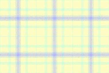 Yaş dokusu ekose kumaş, rastgele tekstil vektör deseni. Açık renk ve limon şifon renk paletinde tartan arkaplan denetimi.