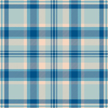 Şükran Günü dokusu dikişsiz vektör, ekose kumaş kalıplarını listele. Cyan ve Pastel renk paletinde arkaplan tekstil tartan kontrolü kontrol edildi.