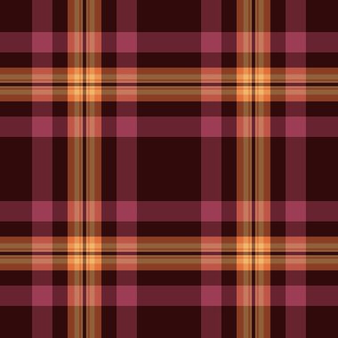 Sıcak, sonbahar renklerinde klasik tartan deseni. Tekstil tasarımı, arka plan ya da dijital sanat projeleri için kusursuz doku. Samimi ve çok yönlü kumaştan esinlenilmiş.