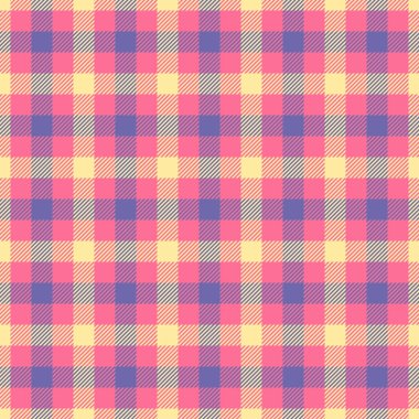 Gömlek kumaş desenli ekose, vektör kalıbının dışında. Podyum tartan kumaş arka planı kırmızı ve sarı renk paletinde pürüzsüz.