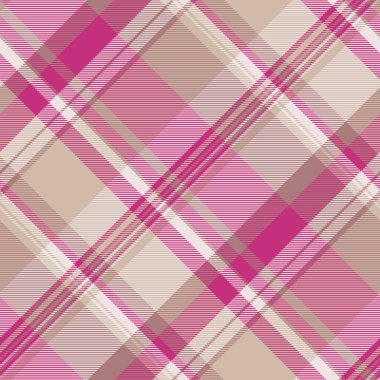 Küçük vektör arkaplanı pürüzsüz, tazılar diş dokusuna sahip. Bireysellik kumaş ekoseli beyaz ve pembe renk paletinde tartan denetimi.