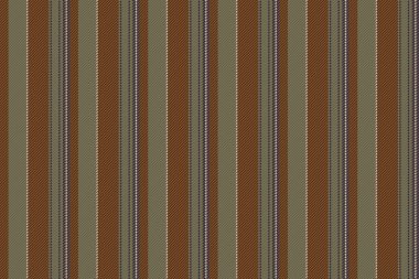 Gizli kumaş deseni, perdeli, dikişsiz şerit vektör. 1970 'lerde turuncu ve pastel renk paletinde dikey tekstil arkaplanı.