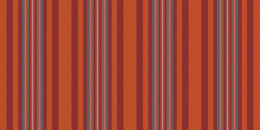 Dikensiz şerit vektörünü soldur, tekstil arka plan desenini takip et. Doku dikey kumaş çizgilerini kırmızı ve turuncu renk paletinde yazdır.