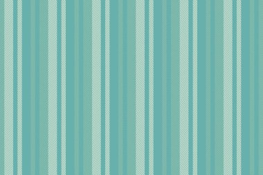 Tomance çizgili doku vektörü, fabrika dikey tekstil deseni. Dökülen dikişsiz arkaplan çizgileri, gök mavisi ve pastel renk paletinde kumaş.