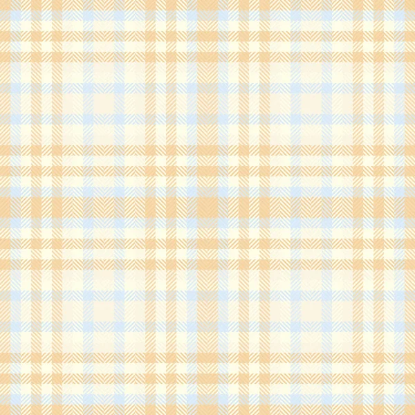 Pastel desen doku vektörü, penceresiz tekstil kontrolü. Açık ve açık sarı renk paletinde İngiliz ekose kumaşı arkaplan tartanı.