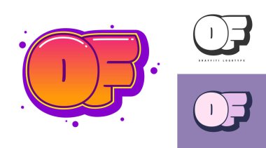 Festival ya da parti için logo tasarımı. Graffiti tarzında 