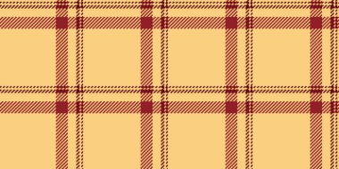 Şebeke arka plan tekstil kumaşı, pürüzsüz vektör dokusunu tazele. Kehribar ve kırmızı renk paletinde ekose desen kontrolü yapılıyor.