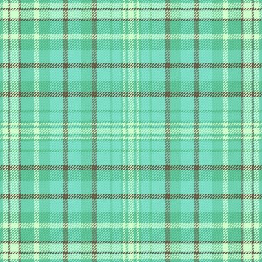 Platform arka plan deseni, kış kumaşı dikişsiz tartan. Nane ve gök mavisi renk paletinde ekose tekstil denetimi.