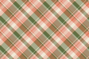 Usa ekose kumaş, yorgan desenli kumaş. Turuncu ve kırmızı renk paletinde fikir tartan arkaplan dikişsiz vektörü.