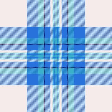 Serin mavi tonlarda klasik tartan deseni. Geçmişi, tekstili ya da grafik tasarım projelerine geleneksel bir dokunuş eklemek için mükemmel. Çok yönlü görsel çekicilik.