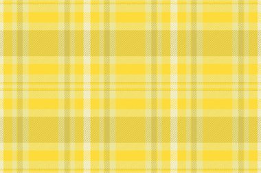 Güneşli sarı ekose desenli. Özgeçmiş, moda veya ambalaj kağıdı, sıcaklık ve klasik stil için çok yönlü, kusursuz bir tekstil tasarımı..