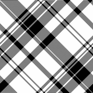 Tek renkli ekose desenli, zamansız tasarım. Siyah ve beyaz desenli kusursuz ekose kumaş. Özgeçmiş, giysi, el işi ve tasarım projeleri için ideal..