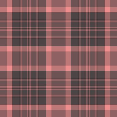 Düzgün desenli tartan, asalet dokusu kumaş. Kırmızı ve pastel renk paletinde arkaplan denetimi kusursuz.