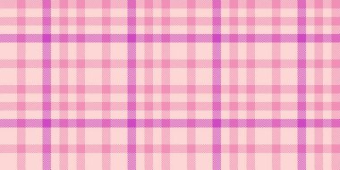 Köpek dişi tekstil desenli ekose, romantik desenli kumaş kumaş tartan. Açık ve pembe renk paletinde gerçek arkaplan kontrolü.