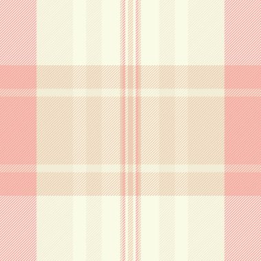 Klasik ekose desenli yumuşak pembe ve krem rengi, arka plan veya tekstil için ideal. Mevsimsel tasarım temaları için uygun sıcaklık konforunu çağrıştırır.