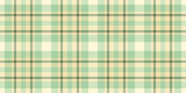 Endüstriyel kusursuz geçmiş kontrolü, masa örtüsü kumaş dokusu vektörü. Doku tartan desenli ekoseli ışık ve buğday rengi paleti.