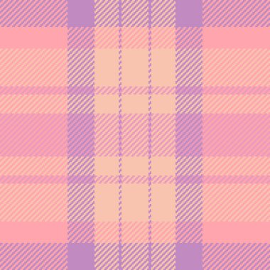 Pürüzsüz kumaş deseni, hediye kartı ekose vektörü. Kırmızı ve açık renk paletinde tuval dokusu denetimi.