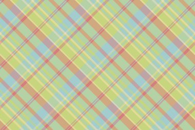 Ekose ekose vektör, lifli geçmiş taraması kumaşı. Düz desenli tartan tekstil açık ve turuncu renk paleti.