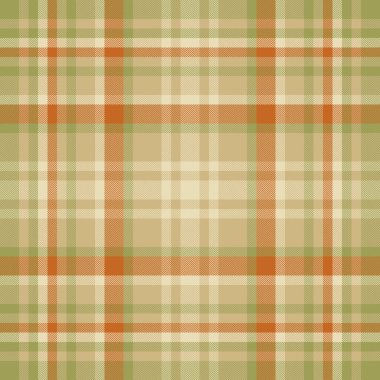 Örgü desenli arka plan, yerlilerin kusursuz kontrol vektörü. Britanya ekose kumaşı kehribar ve sarı renk paleti.