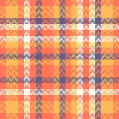 Uyum desenli, pürüzsüz, karmaşık ekoseli kumaş kontrolü. Vektör dokusu arkaplan tekstilini kırmızı ve kehribar renk paletinde ver.