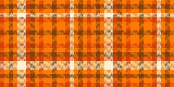 Çizgili ekose vektör tartan, avcının kusursuz arka plan kumaşı. Cinsel doku örnekleri turuncu ve parlak renk paletinde tekstil denetimi.