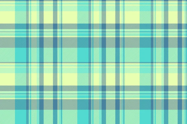 Harika tekstil kumaş kumaşı, nazik kumaş kontrolü. Mendil vektör ekoseli kireç ve deniz mavisi renk paletinde arkaplan.