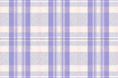 Kumaş vektör kontrolü, hippi geçmişi kusursuz tekstil. Yatak desenli ekose desenli tartan açık ve beyaz renk paletinde.