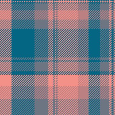 Hassas dokusu kusursuz, İspanyol ekose kumaşı. Kırmızı ve pastel renk paletinde karalama vektörü tartan arkaplan deseni.