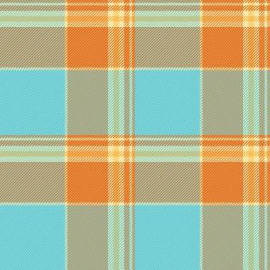 Kusursuz arka plan vektörünü, örnekleme desenini tekstil kontrollerini kazı. Daire ekose kumaş desenli ve turuncu renk paleti..
