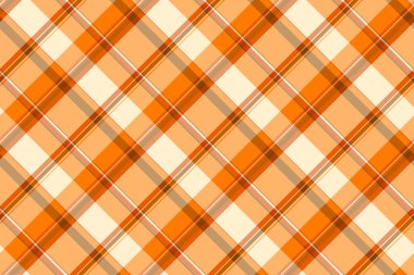 İnce şablon vektörü, biçimlendirilmiş kumaş kumaş katranı. Yakışıklı tekstil arka plan ekoseli turuncu ve hurma rengi paleti.