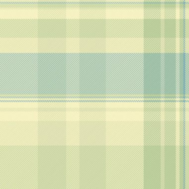 Değişik doku kumaş ekose, üst dikişsiz arkaplan tartanı. 1950 'ler ışık ve pastel renk paletinde tekstil vektör desenini kontrol eder.