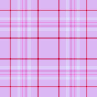 Çerçeve vektör dokusu kumaşı, kadın modası geçmiş tartan. Otel tekstil ekose desenli açık ve pembe renk paletinde.