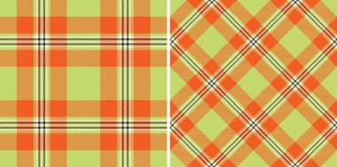Tartan dikişsiz kumaşlı tekstil kumaş ve vektör arkaplan kontrol kalıbı. Sonbahar renklerinde ayarlanmış. Klasik gardırop esasları zamansız stil için.